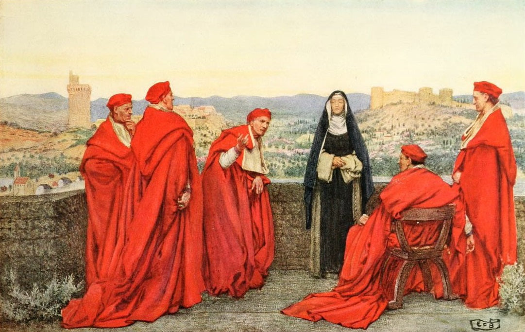 Eleanor Fortescue-Brickdale Catherine of Siena - Hand Painted Oil Painting