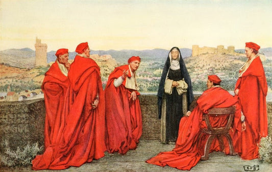 Eleanor Fortescue-Brickdale Catherine of Siena - Hand Painted Oil Painting