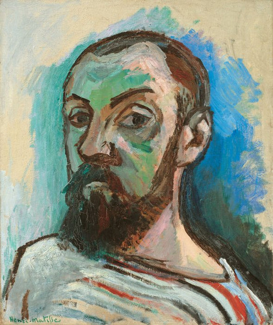 Henri Matisse Self-Portrait in a Striped T-shirt - Hand Painted Oil Painting