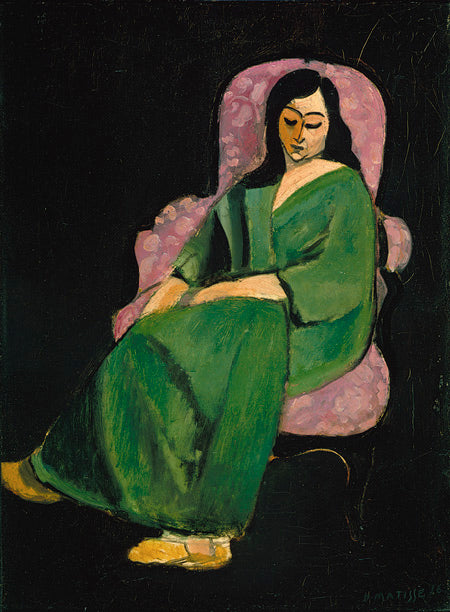 Henri Matisse Laurette in a Green Robe - Hand Painted Oil Painting