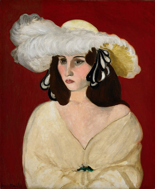 Henri Matisse White Plumes - Hand Painted Oil Painting