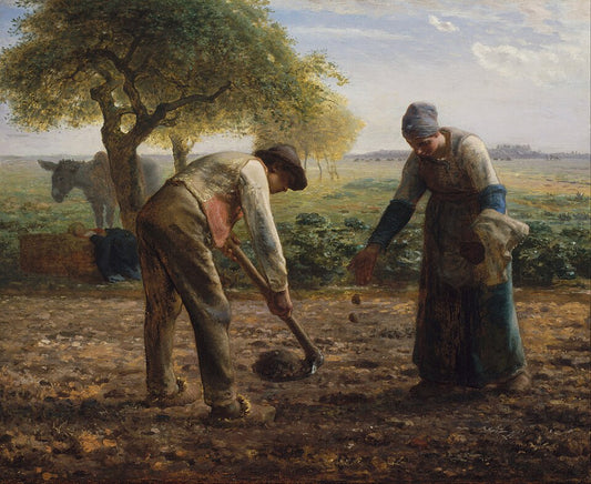 Jean-Francois Millet Potato Planters - Hand Painted Oil Painting