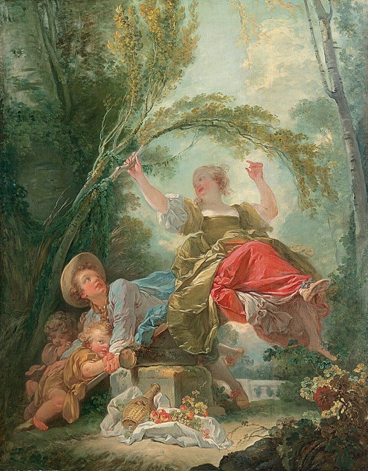Jean-Honore Fragonard The See-Saw - Hand Painted Oil Painting