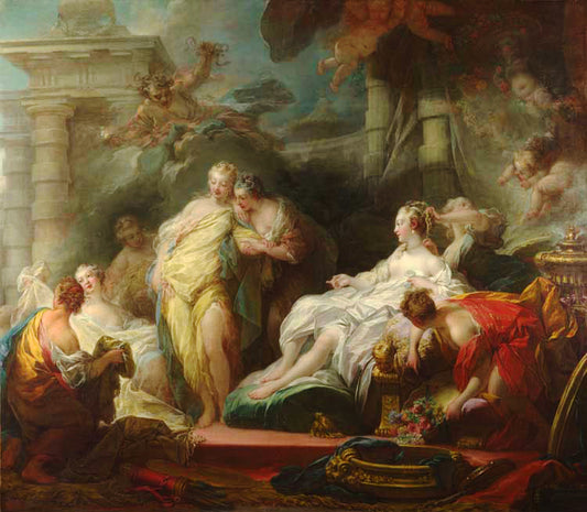 Jean-Honore Fragonard Psyche Showing Her Sisters Her Gifts from Cupid - Hand Painted Oil Painting