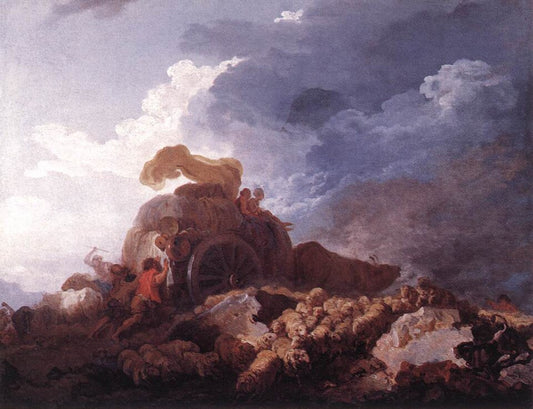 Jean-Honore Fragonard The Storm - Hand Painted Oil Painting