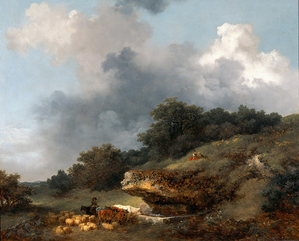 Jean-Honore Fragonard The Trough - Hand Painted Oil Painting