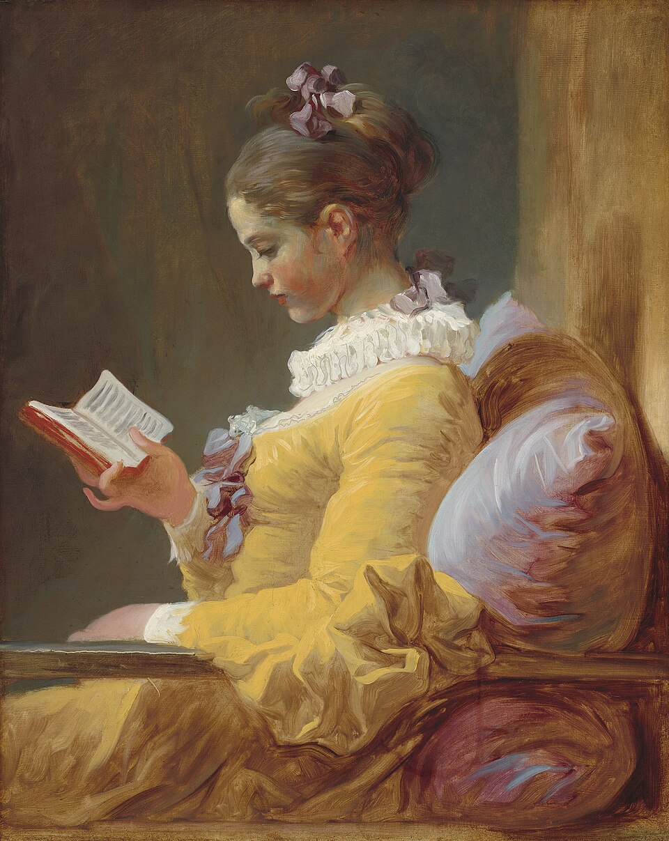 Jean-Honore Fragonard A Young Girl Reading - The Reader - Hand Painted Oil Painting