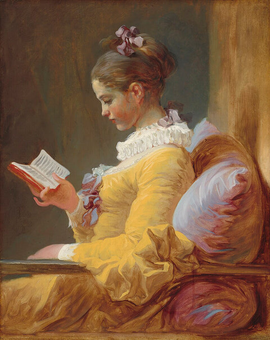 Jean-Honore Fragonard A Young Girl Reading - The Reader - Hand Painted Oil Painting
