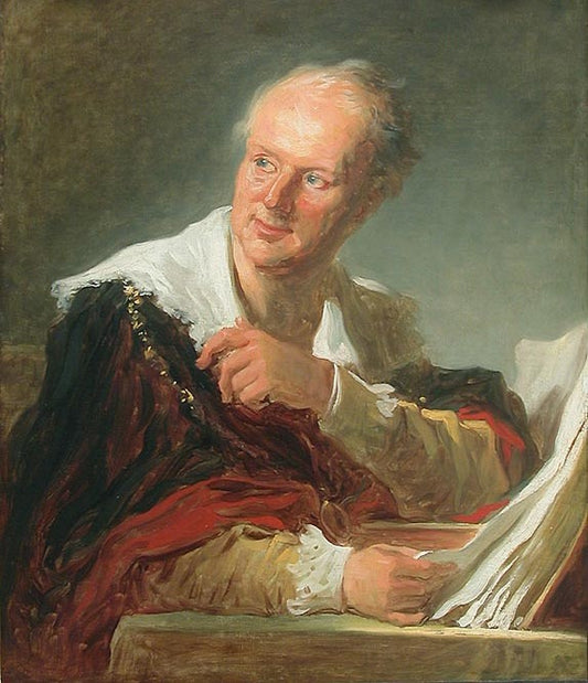Jean-Honore Fragonard Portrait of a Man, Denis Diderot - Hand Painted Oil Painting