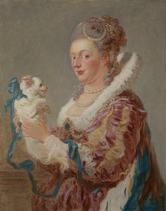 Jean-Honore Fragonard The Woman With A Dog - Hand Painted Oil Painting