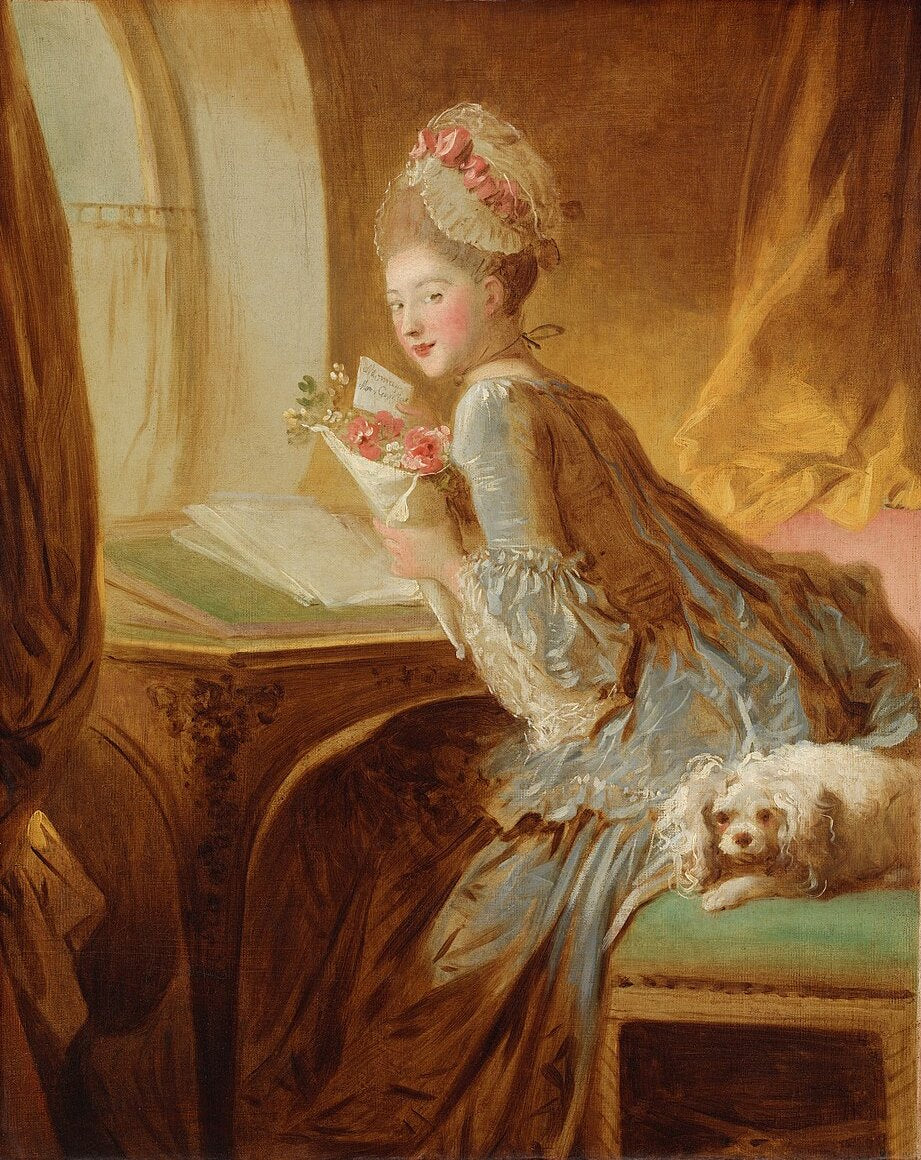 Jean-Honore Fragonard The Love Letter - Hand Painted Oil Painting