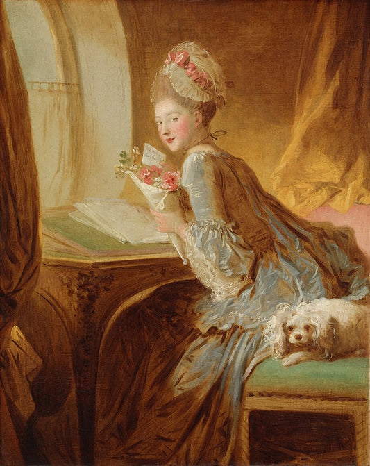 Jean-Honore Fragonard The Love Letter - Hand Painted Oil Painting