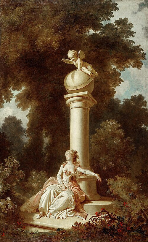 Jean-Honore Fragonard Reverie - Hand Painted Oil Painting