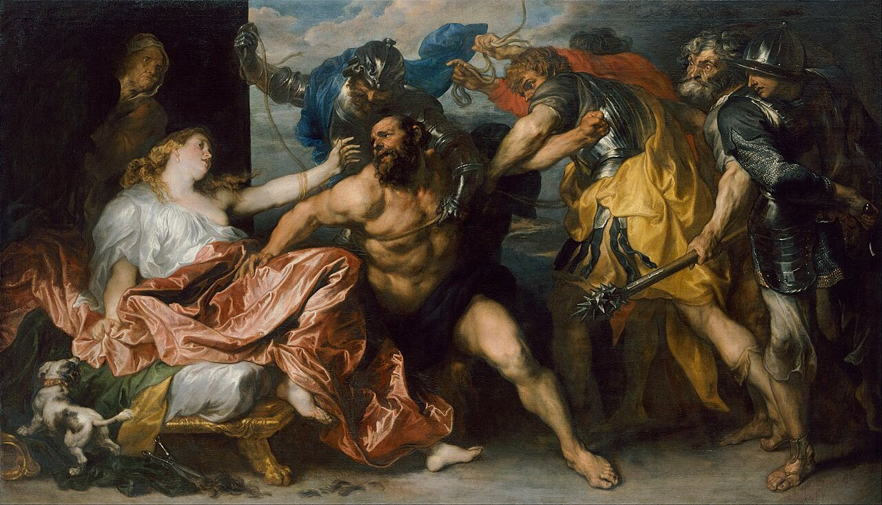 Anthony van Dyck Samson and Delilah - Hand Painted Oil Painting
