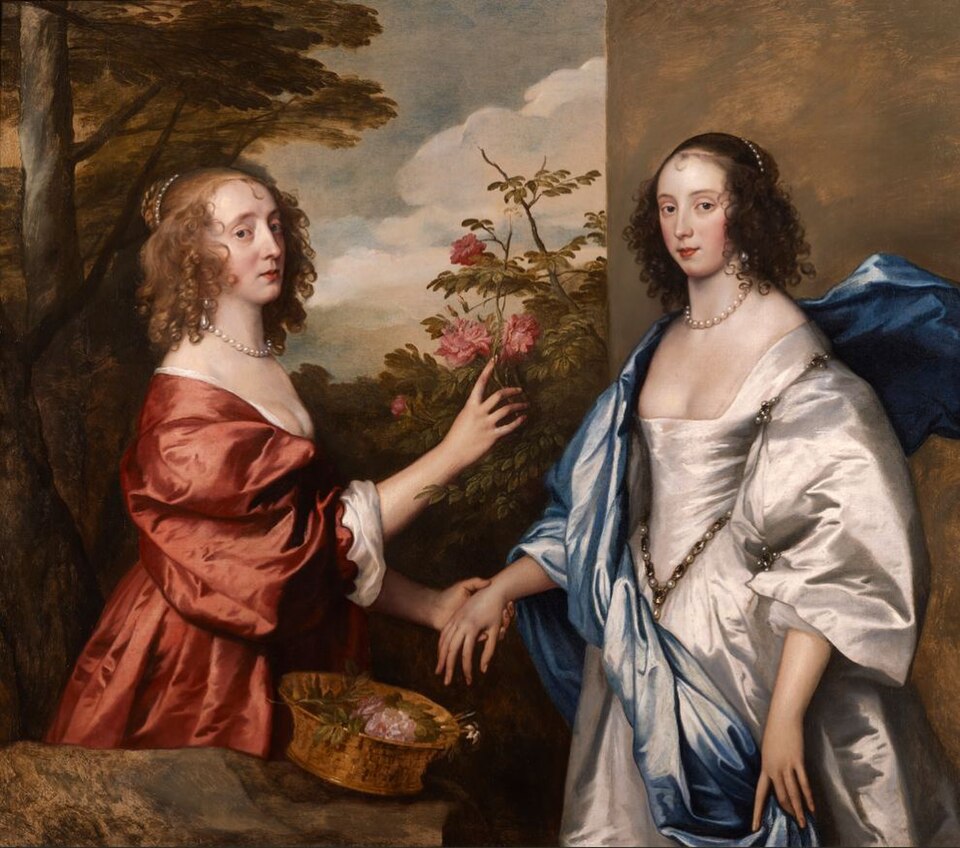 Anthony van Dyck The Cheeke Sisters - Hand Painted Oil Painting