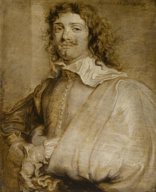 Anthony van Dyck Portrait of Adriaen Brouwer - Hand Painted Oil Painting