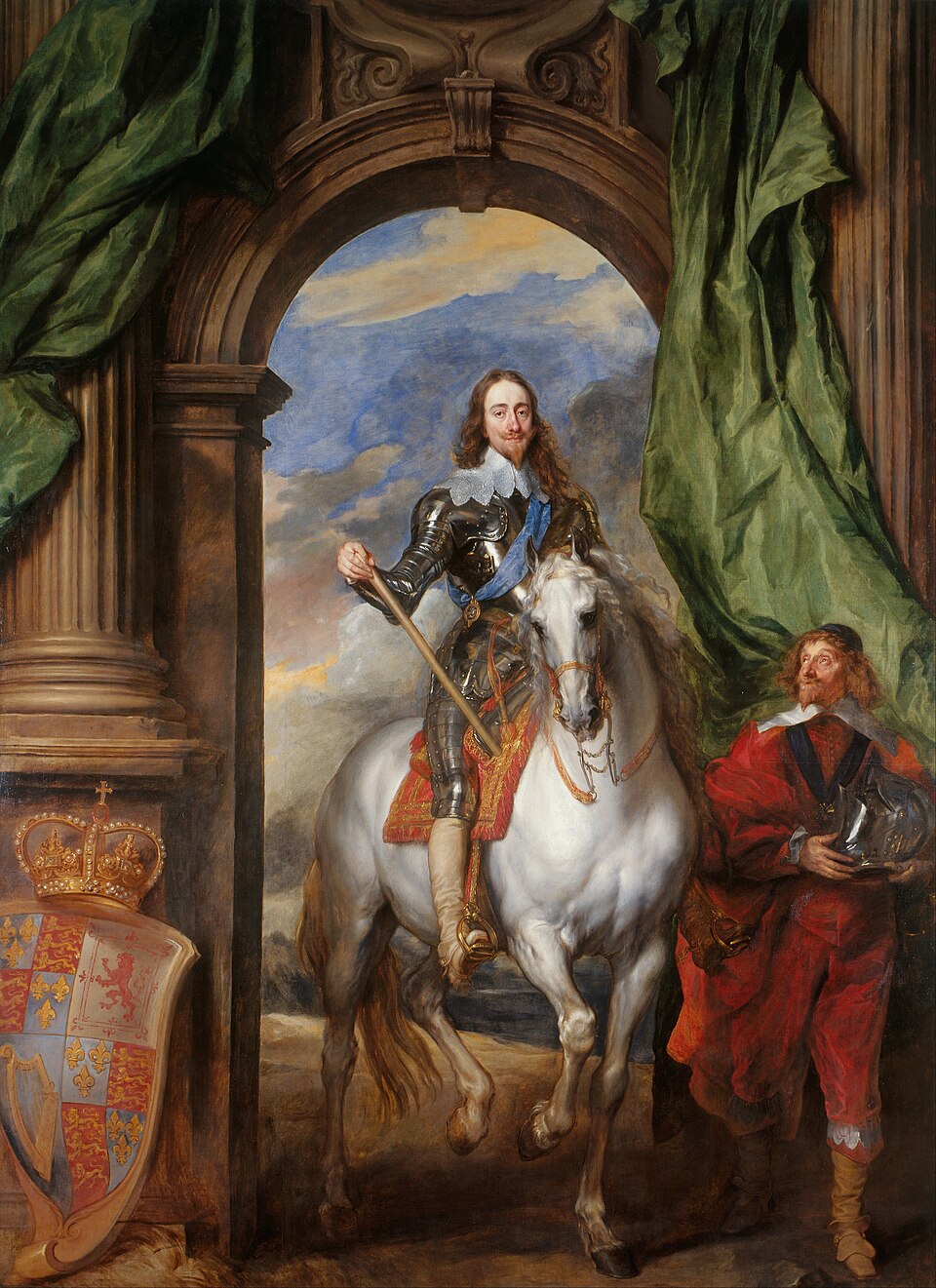 Anthony van Dyck Charles I with M. de St Antoine - Hand Painted Oil Painting