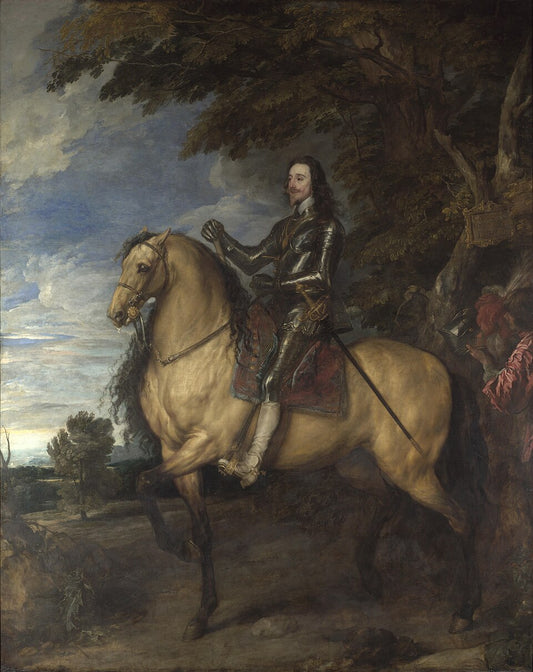 Anthony van Dyck Equestrian Portrait of Charles I - Hand Painted Oil Painting