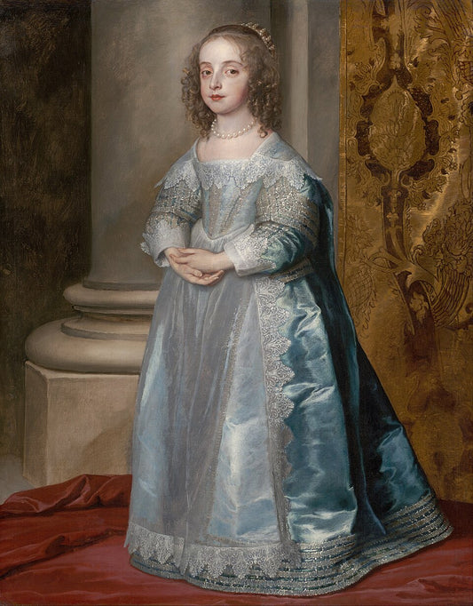 Anthony van Dyck Princess Mary, Daughter of Charles I - Hand Painted Oil Painting