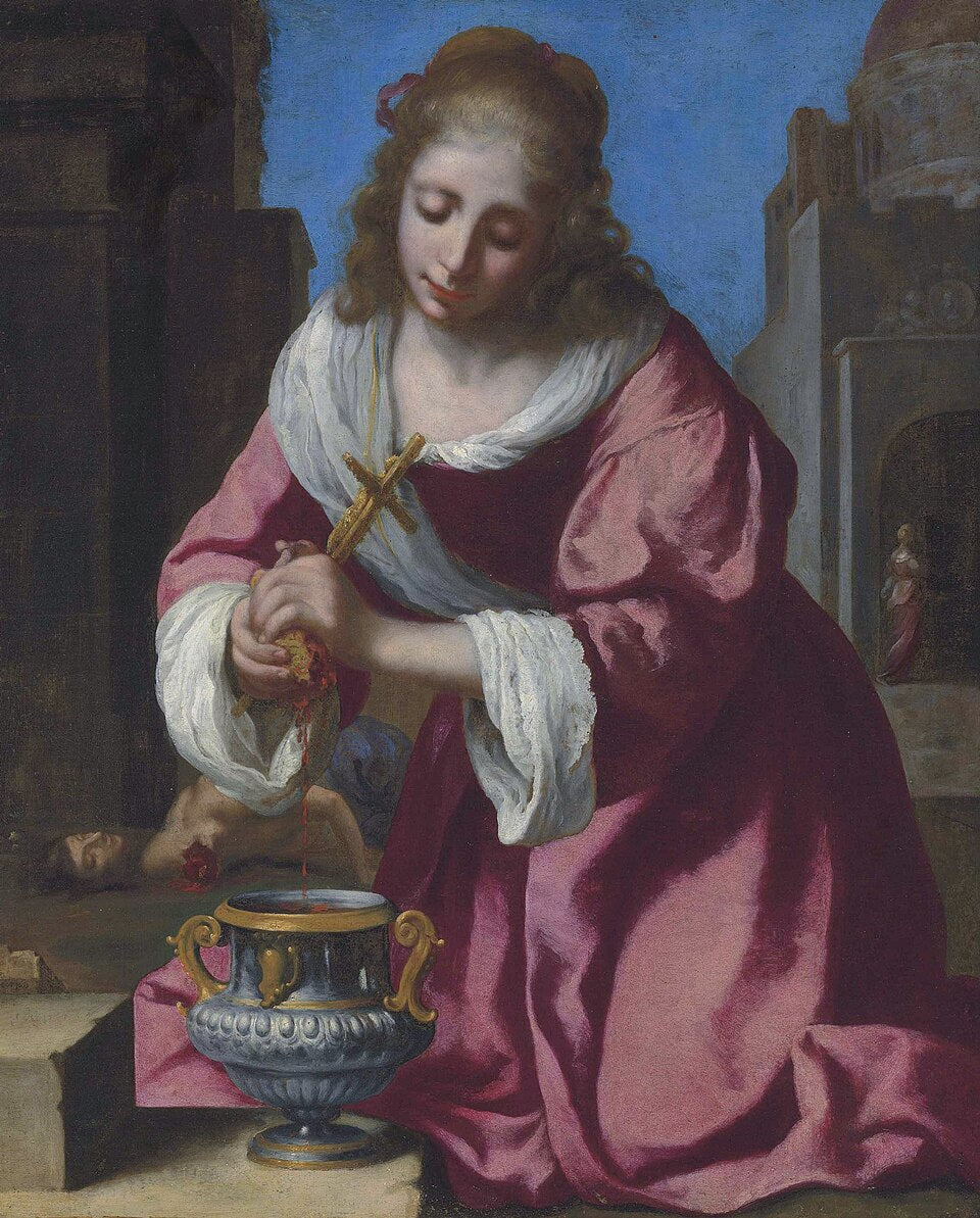 Johannes Vermeer Saint Praxedis - Hand Painted Oil Painting
