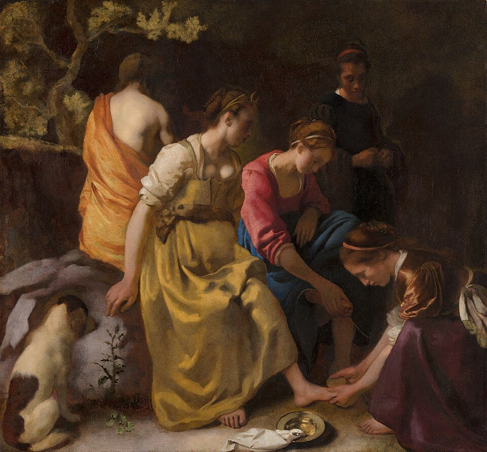 Johannes Vermeer Diana and Her Companions - Hand Painted Oil Painting