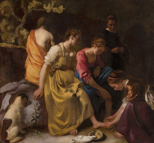 Johannes Vermeer Diana and Her Companions - Hand Painted Oil Painting