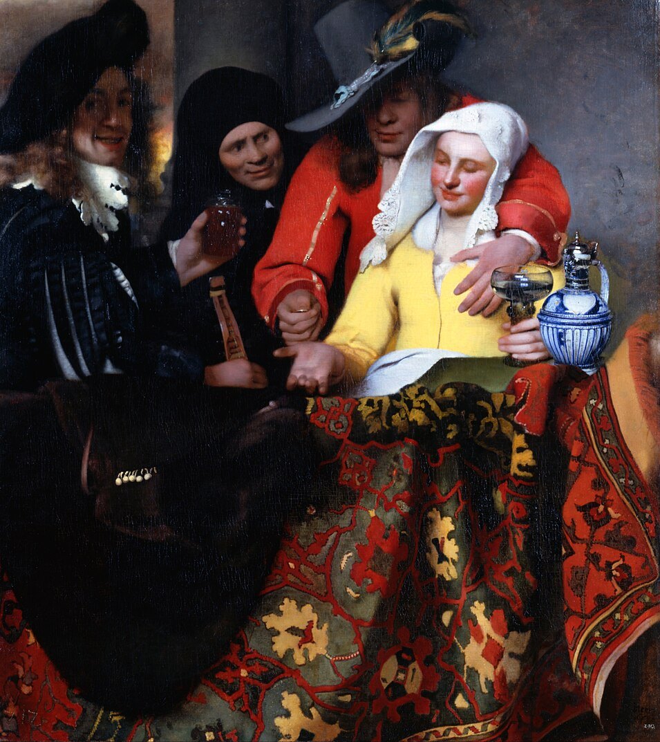 Johannes Vermeer The Procuress - Hand Painted Oil Painting