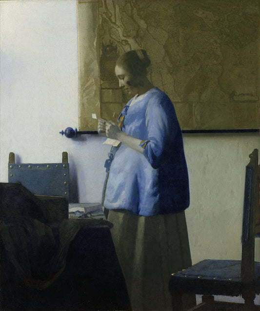 Johannes Vermeer Woman Reading a Letter - Hand Painted Oil Painting