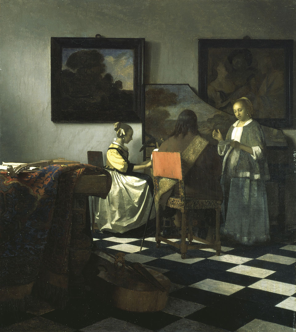 Johannes Vermeer The Concert - Hand Painted Oil Painting