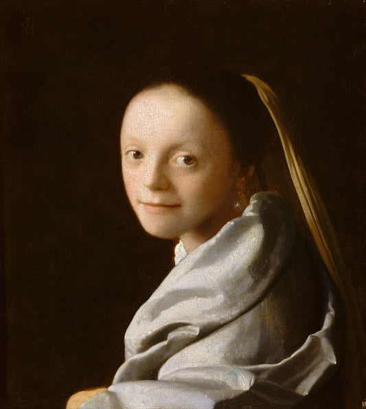 Johannes Vermeer Portrait of a Young Woman, also known as Study of a Young Woman - Hand Painted Oil Painting