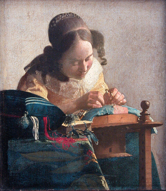 Johannes Vermeer The Lacemaker - Hand Painted Oil Painting
