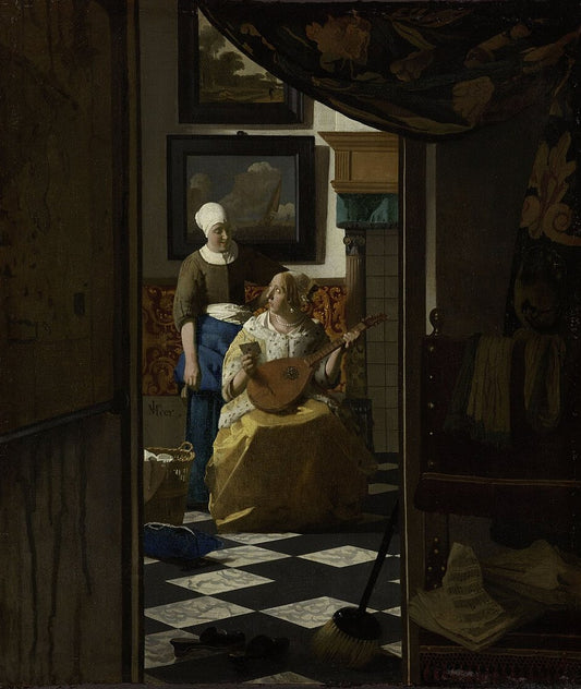Johannes Vermeer The Love Letter - Hand Painted Oil Painting