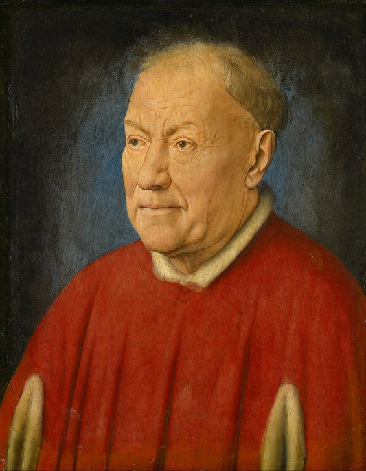 Jan van Eyck Portrait of Cardinal Niccolo Albergati - Hand Painted Oil Painting