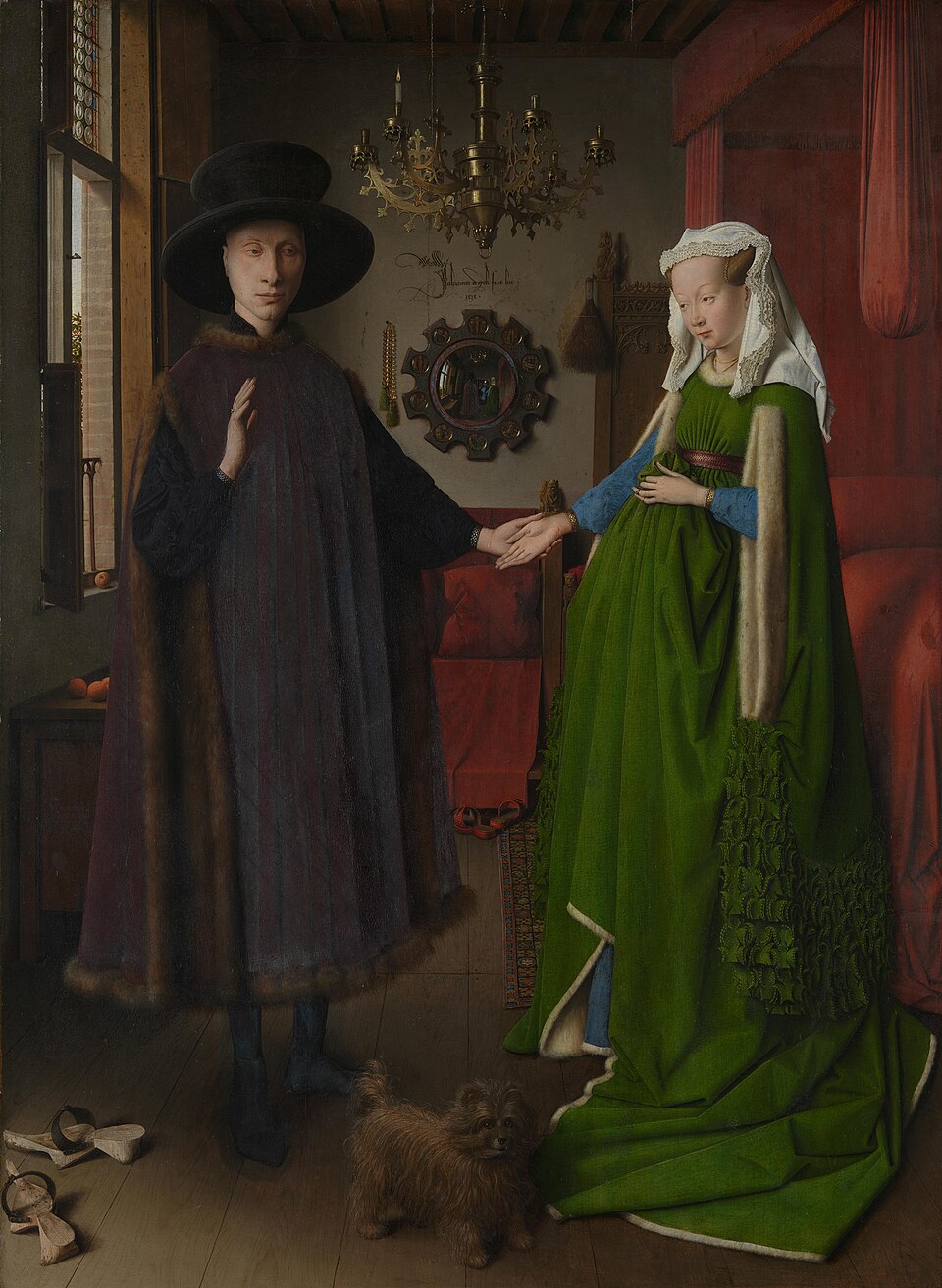 Jan van Eyck Arnolfini Portrait - Hand Painted Oil Painting