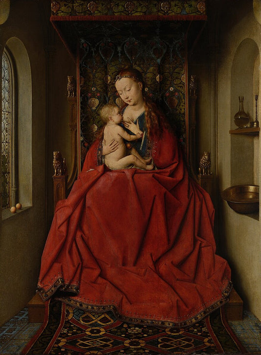 Jan van Eyck Lucca Madonna - Hand Painted Oil Painting
