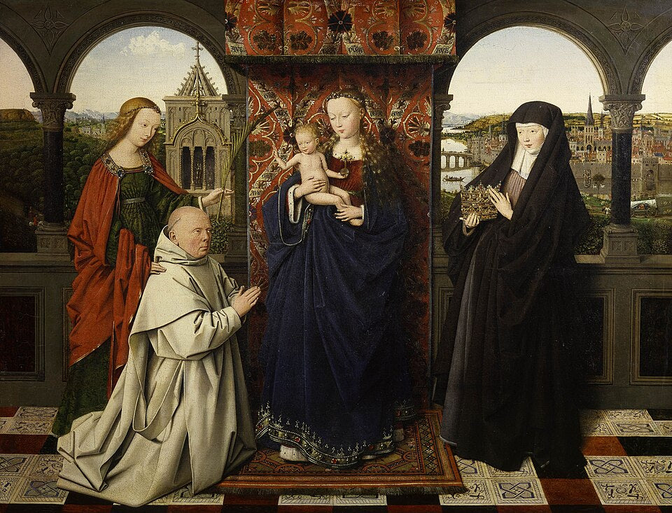 Jan van Eyck Madonna of Jan Vos - Hand Painted Oil Painting