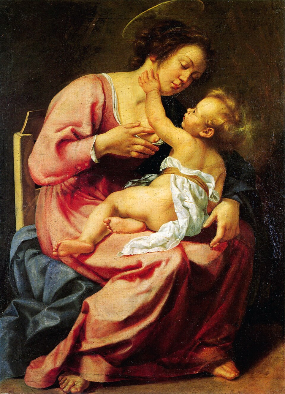 Artemisia Gentileschi Madonna and Child - Hand Painted Oil Painting
