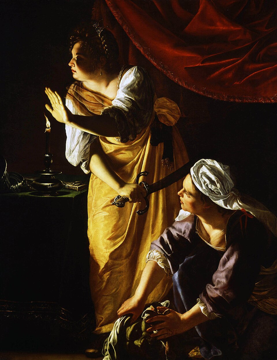 Artemisia Gentileschi Judith and Maidservant with Head of Holofernes - Hand Painted Oil Painting