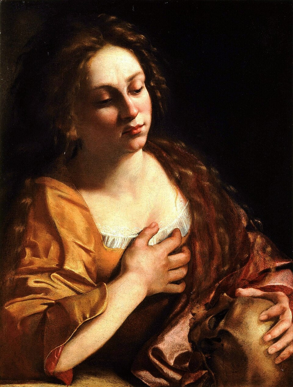 Artemisia Gentileschi Penitent Magdalene - Hand Painted Oil Painting