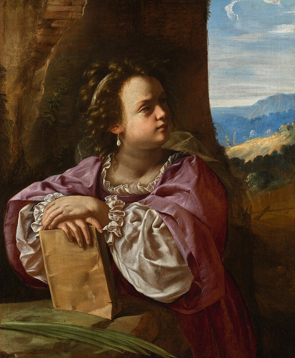 Artemisia Gentileschi Saint Catherine of Alexandria - Hand Painted Oil Painting