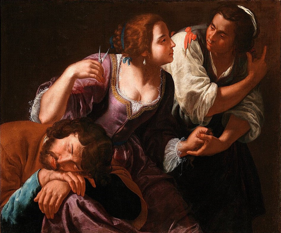 Artemisia Gentileschi Samson and Delilah - Hand Painted Oil Painting