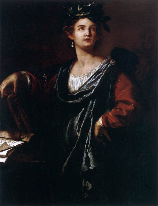 Artemisia Gentileschi Clio: the Muse of History - Hand Painted Oil Painting