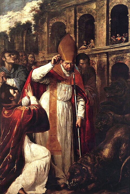Artemisia Gentileschi The Martyrdom of St Januarius in the Amphitheatre at Pozzuoli - Hand Painted Oil Painting
