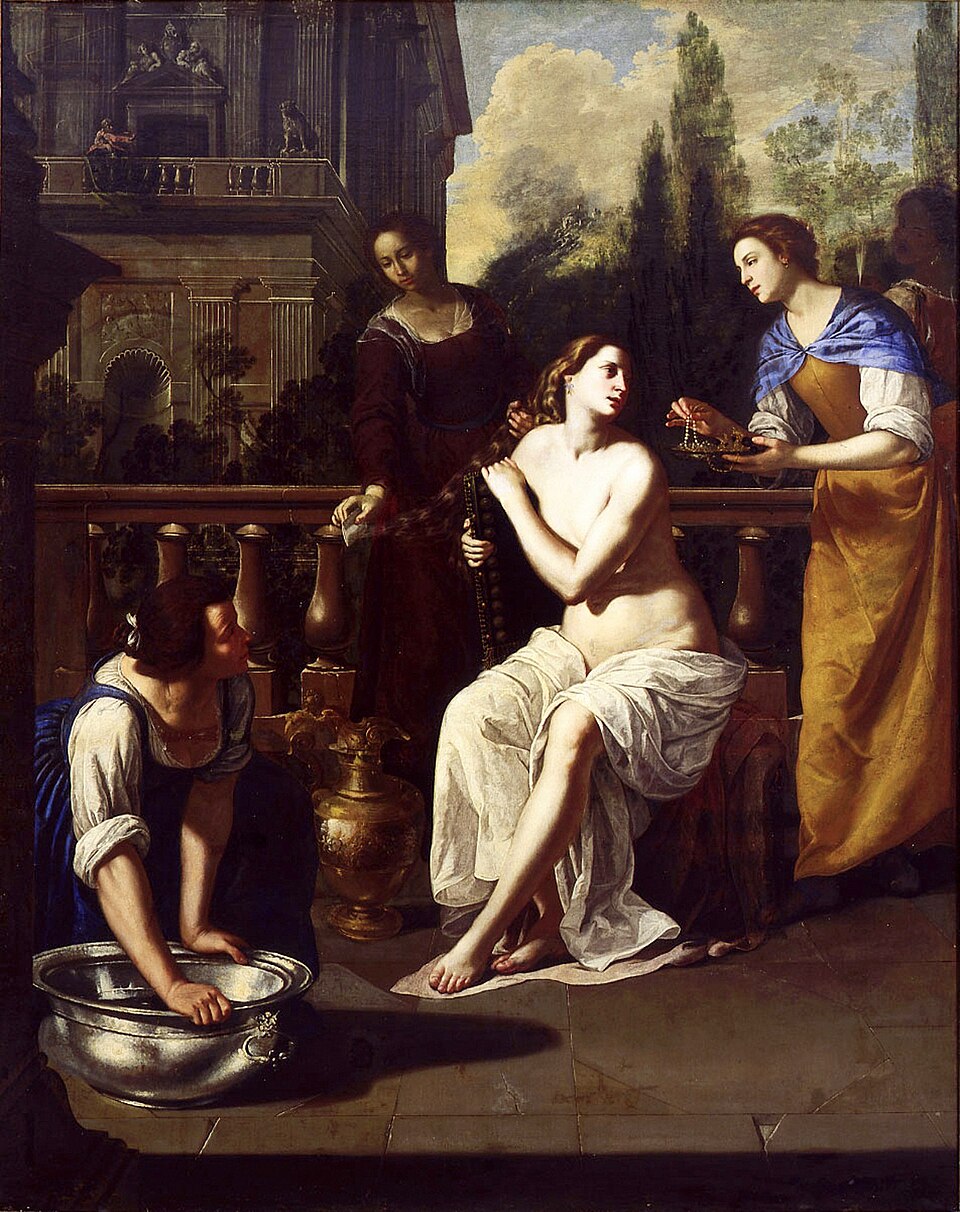 Artemisia Gentileschi David and Bathsheba - Hand Painted Oil Painting