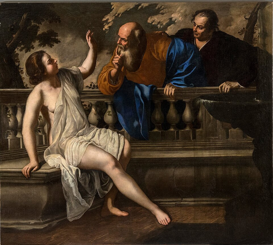 Artemisia Gentileschi  Susanna and the Elders IV - Hand Painted Oil Painting