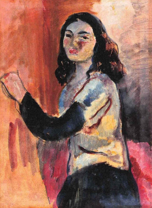 Amrita Sher-Gil Self-Portrait 2 - Hand Painted Oil Painting