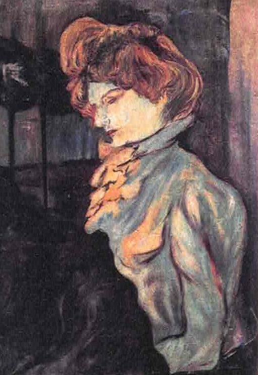 Amrita Sher-Gil Portrait of a Parisian Lady - Hand Painted Oil Painting