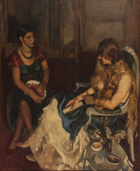 Amrita Sher-Gil Young Girls - Hand Painted Oil Painting