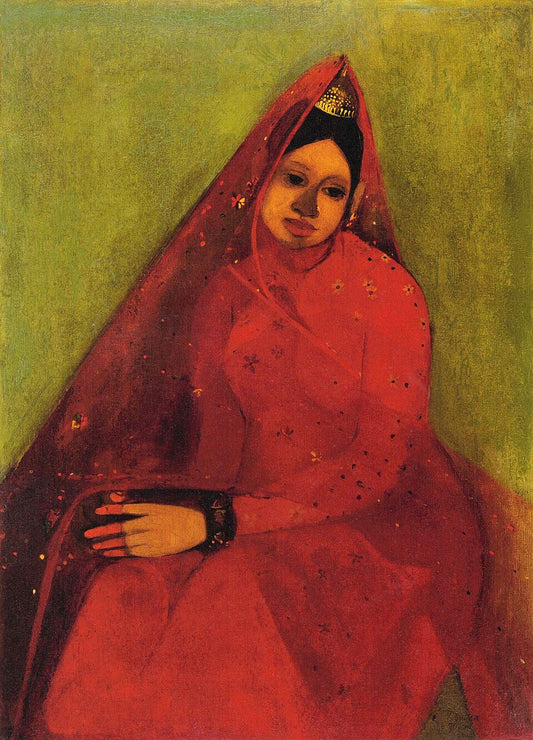 Amrita Sher-Gil Bride - Hand Painted Oil Painting