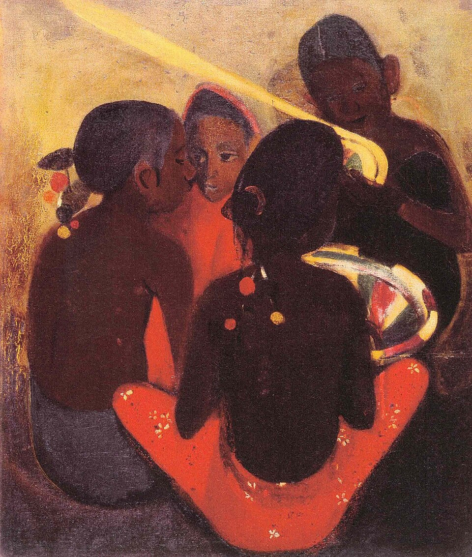 Amrita Sher-Gil Village Girls - Hand Painted Oil Painting